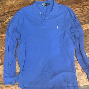 Polo by Ralph Lauren Classic Blue Cotton Polo Shirt